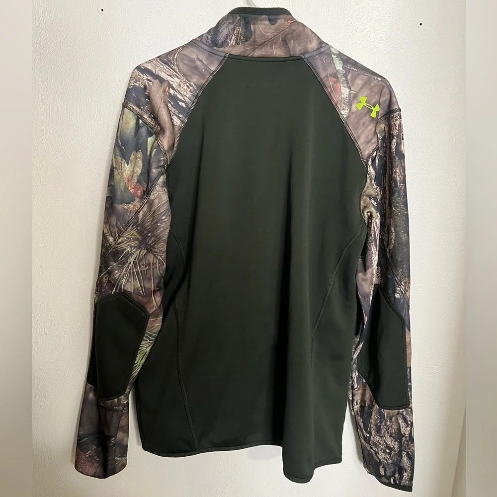UNDER ARMOUR Outdoor Scent Control Camo Hunting Jacket Green Brown‎ Men's Size L